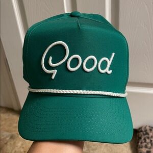 Green Good Script Rope Hat